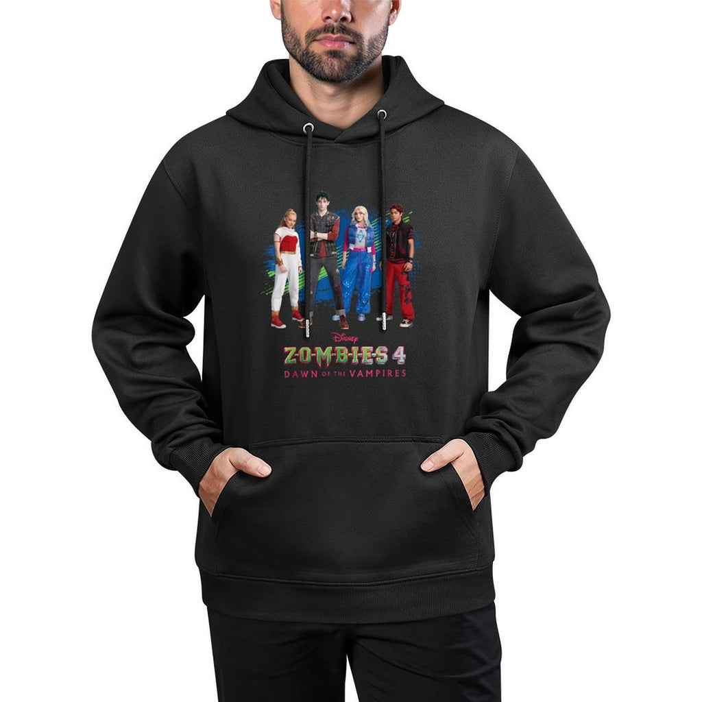 Disney Zombies 4 Nova & Victor + Zed & Addison Official Logo Cotton-Polyester Blend Hoodie