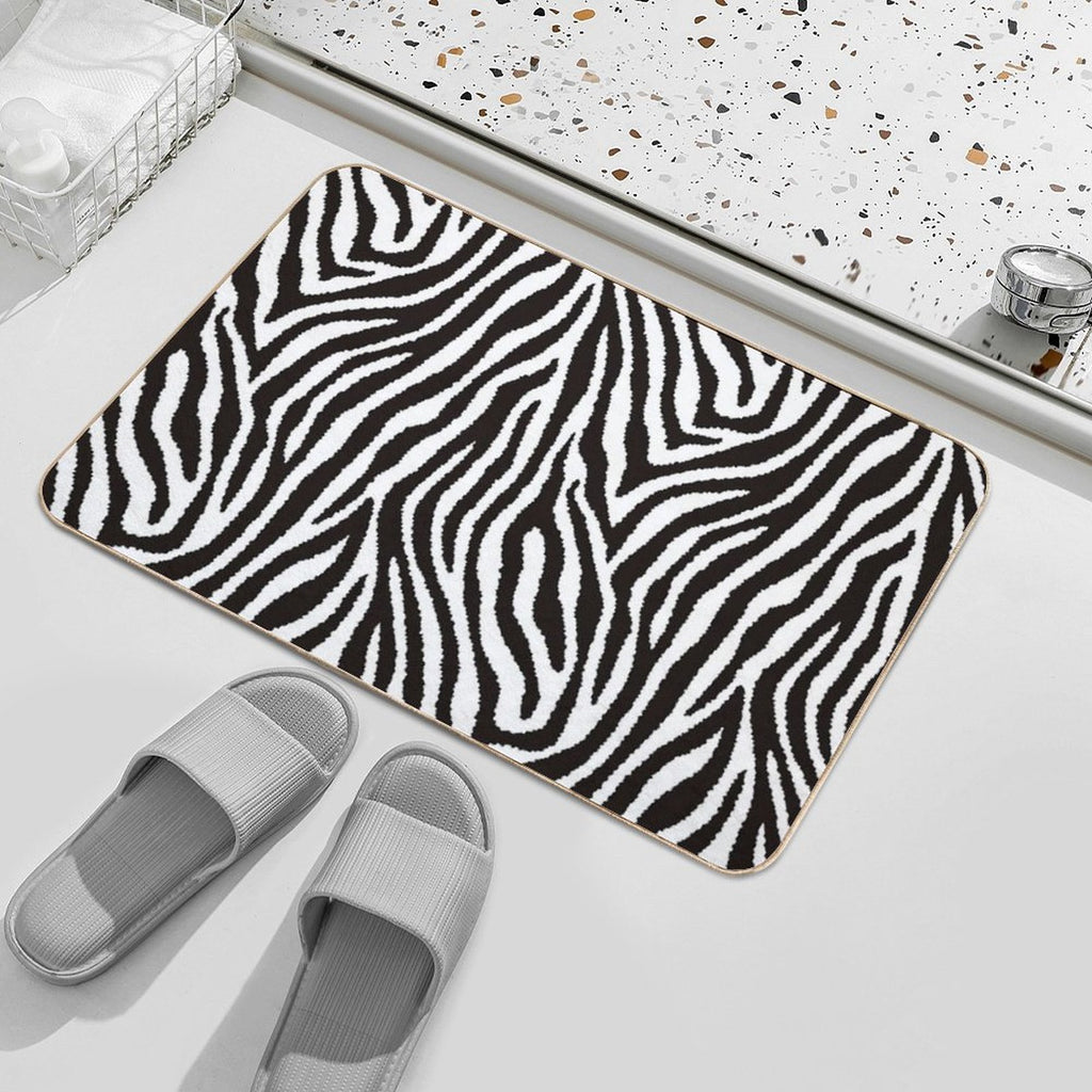 Zebra Pattern  Pet-Safe Bath Mat
