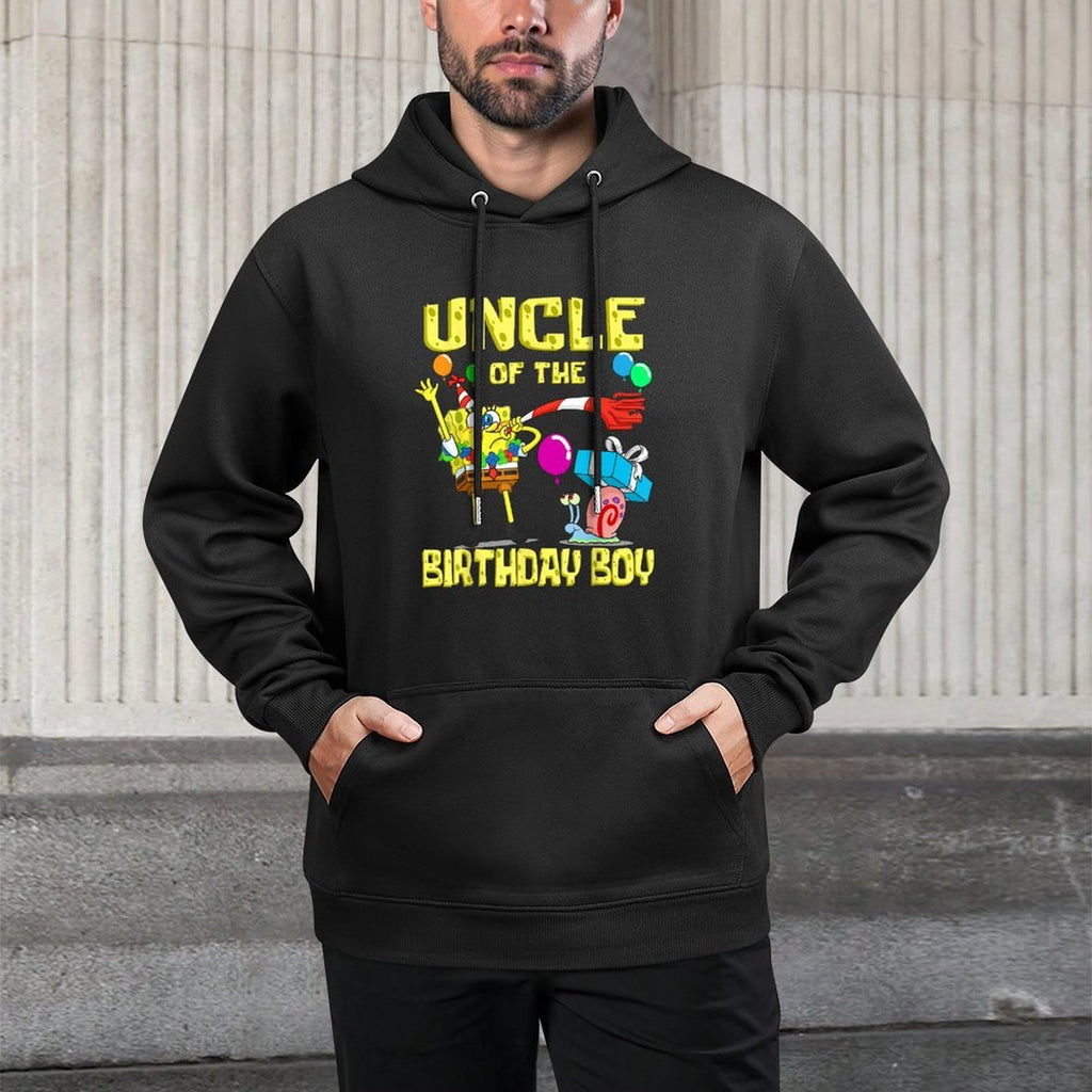 Mademark X SpongeBob SquarePants - SpongeBob Uncle of The Birthday Boy Theme Party All-Day Comfort Hoodie