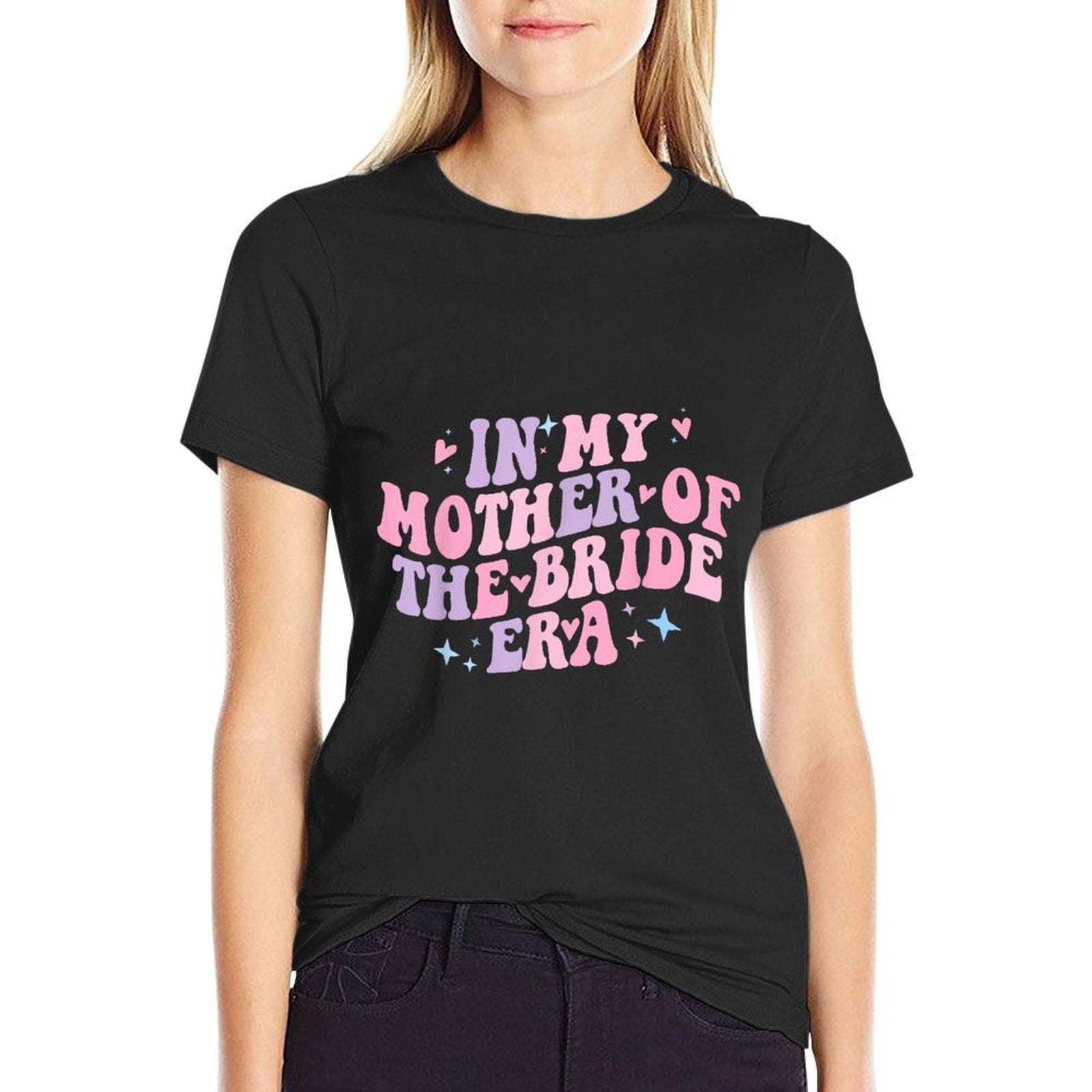 In My Mother Of The Bride Era Groovy Bachelorette Party  Heathered Texture T-Shirt