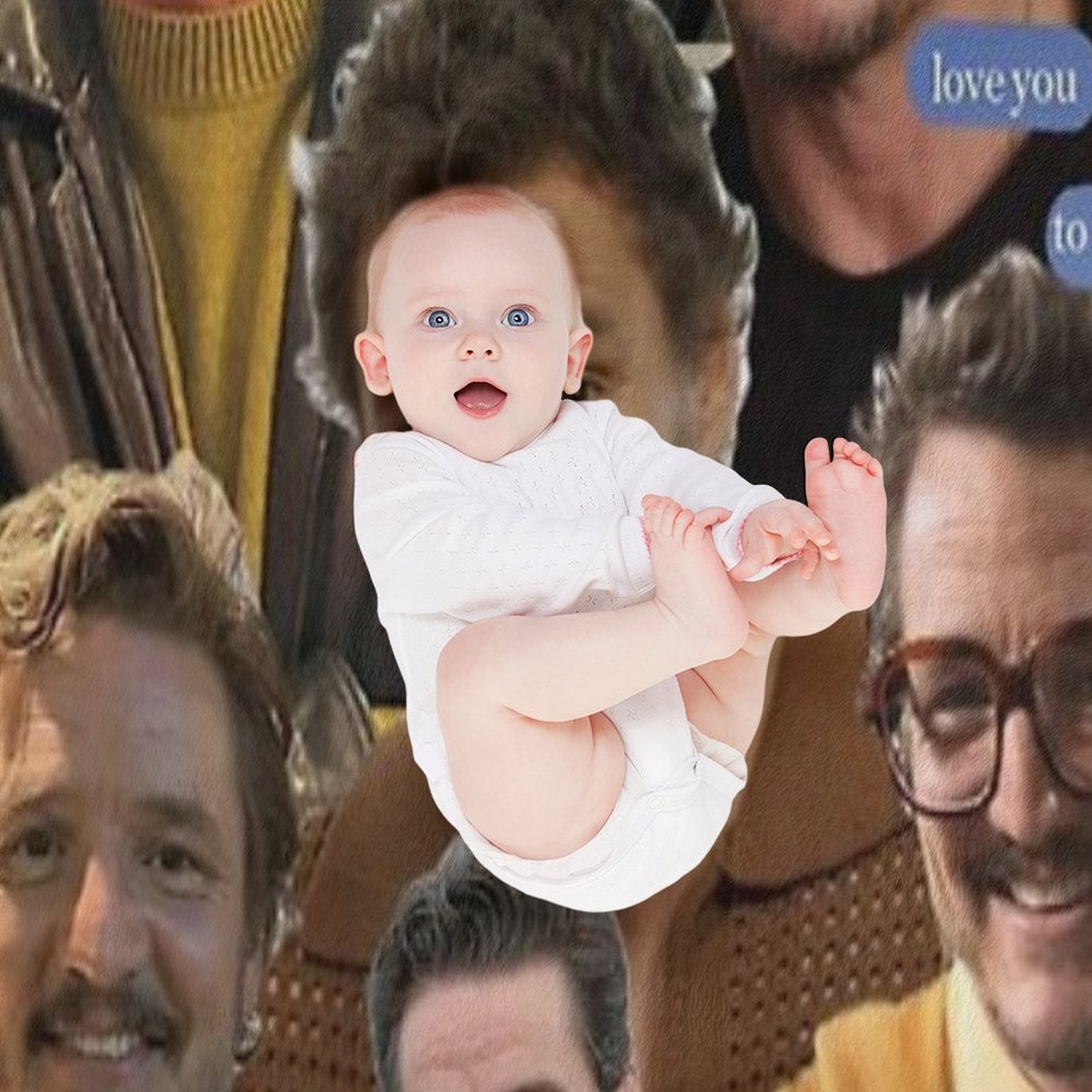 Pedro Pascal Premium Throw Blanket