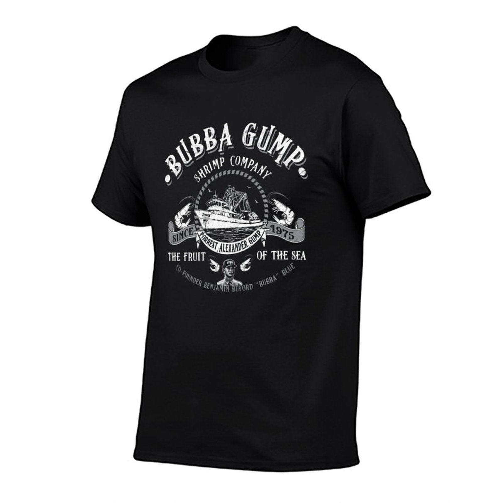 Bubba Gump Shrimp Co  Ribbed Collar T-Shirt