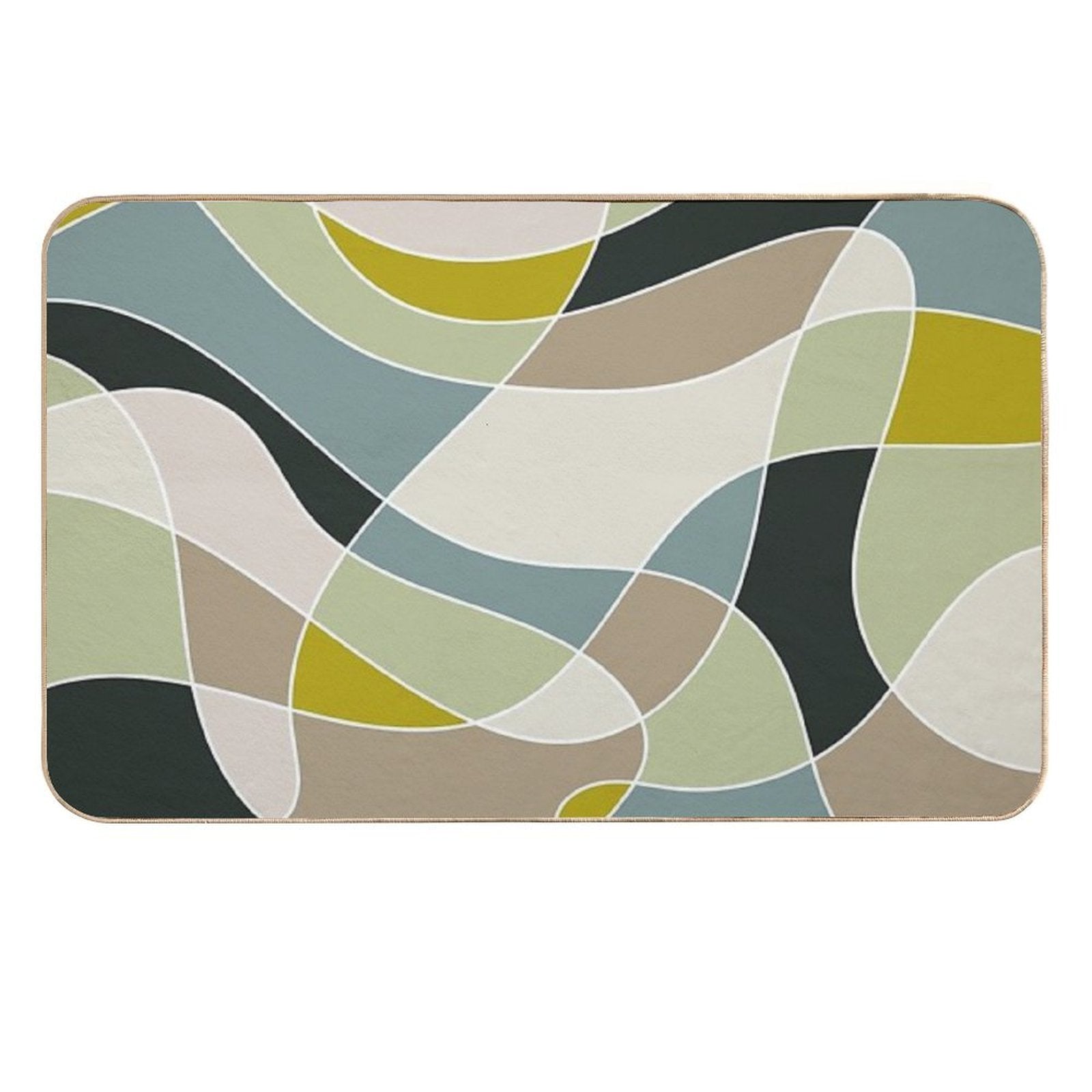 Cool Retro Abstract Design  Odorless Bath Mat