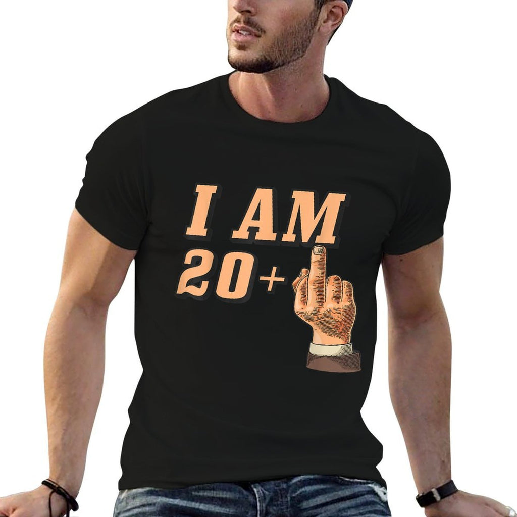 I Am 21 (funny 21st Birthday Present Shirt)  Oversized Silhouette T-Shirt