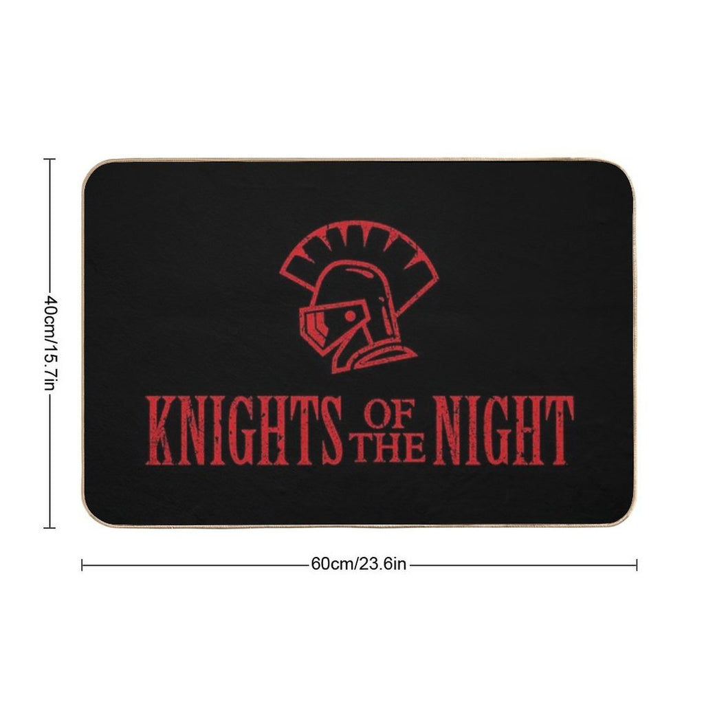 Knights of The Night  Easy To Clean Bath Mat