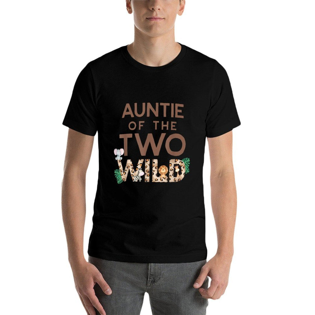 Auntie of The Two Wild Animal Safari 2nd Birthday Theme  Odor-resistant T-Shirt