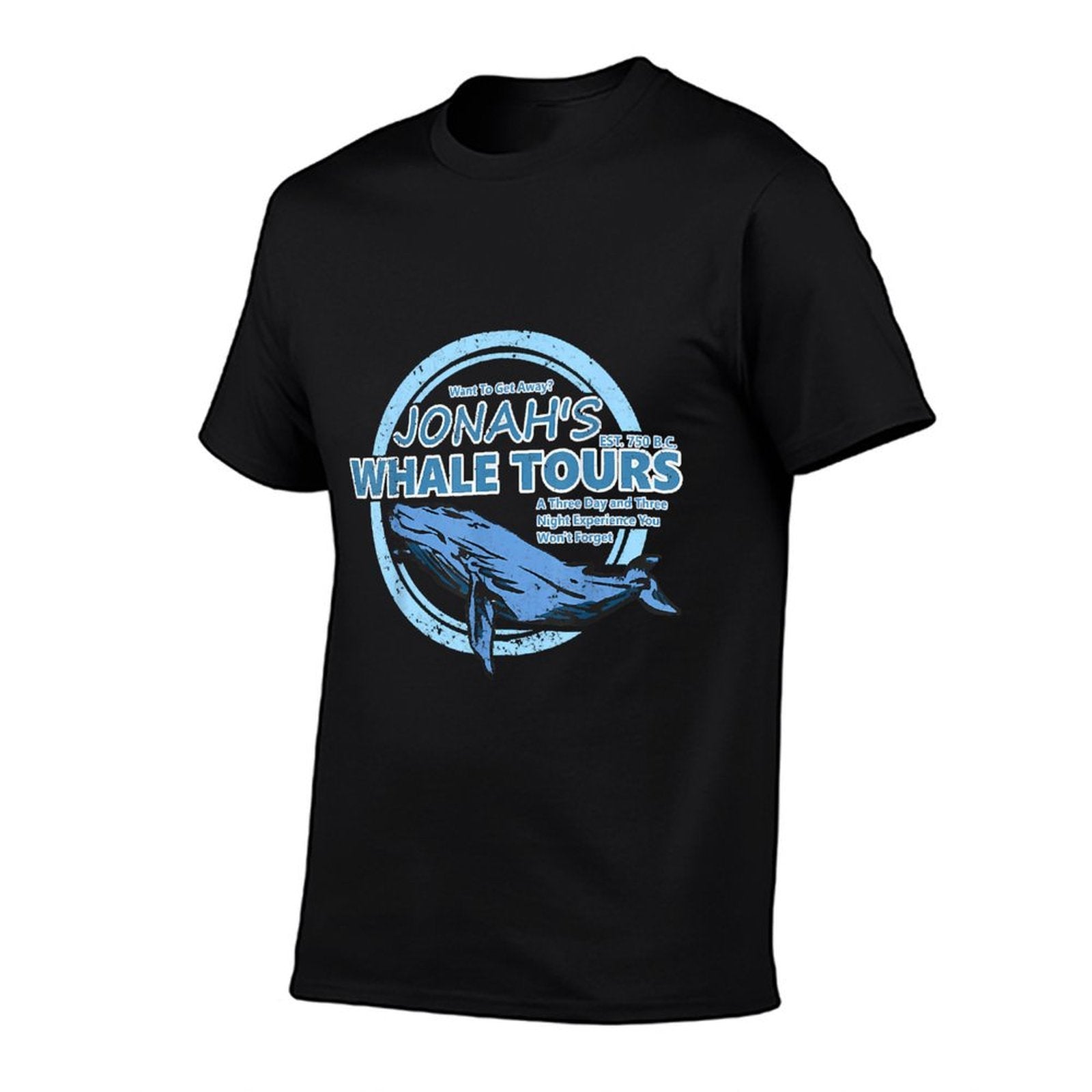 Christian Faith Bible Jonah Whale Tours, Whale Animal Ocean  Oversized Silhouette T-Shirt