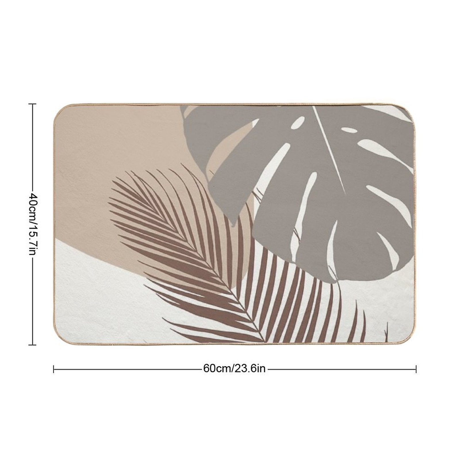 Minimal Monstera Palm Finesse #11 #tropical #decor #art  Rapid-Drying Bath Mat