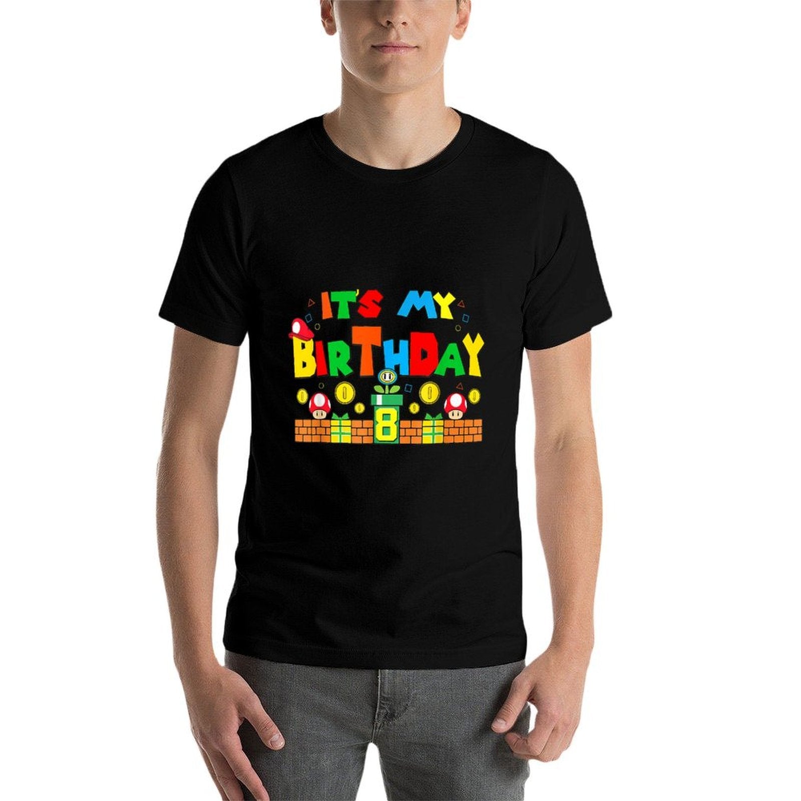 Its My 8th Birthday Game Gaming Dad And Mom Family  Quick-drying T-Shirt