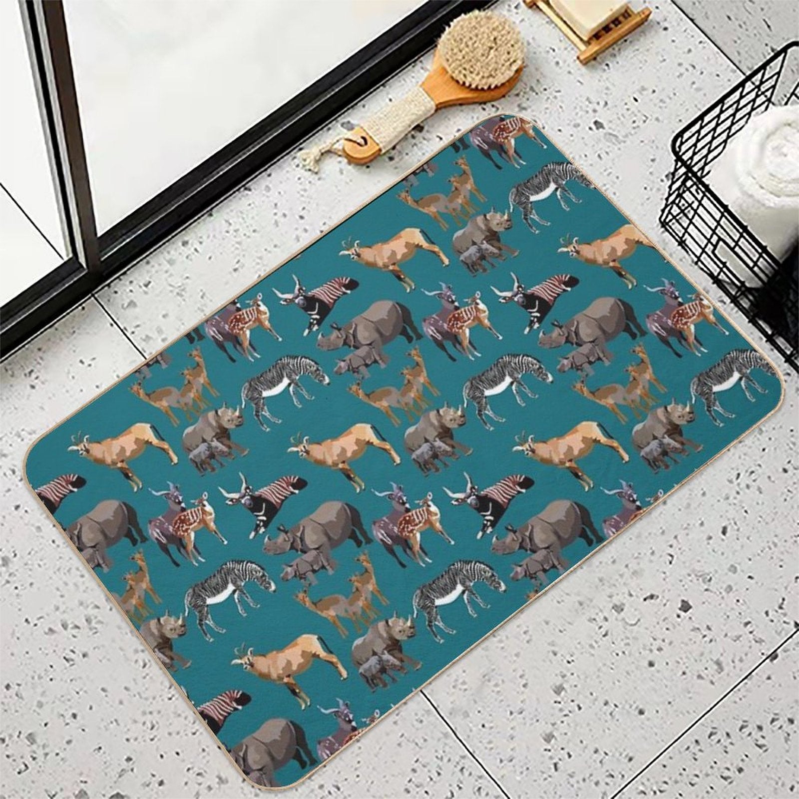 Mixed Hoofstock  Stain-Proof Bath Mat