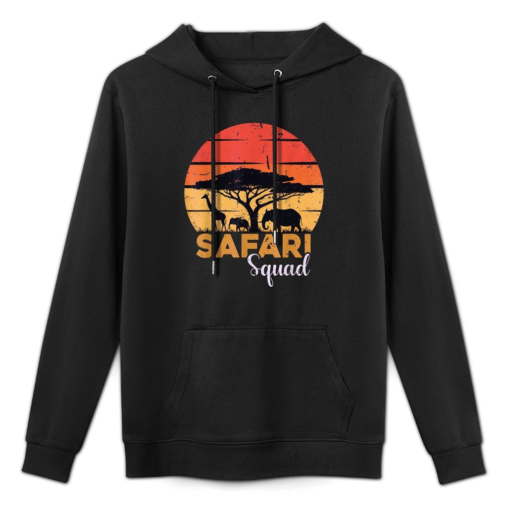Safari Squad Safari Animals Wildlife Matching Family Zoo Easy Care Hoodie