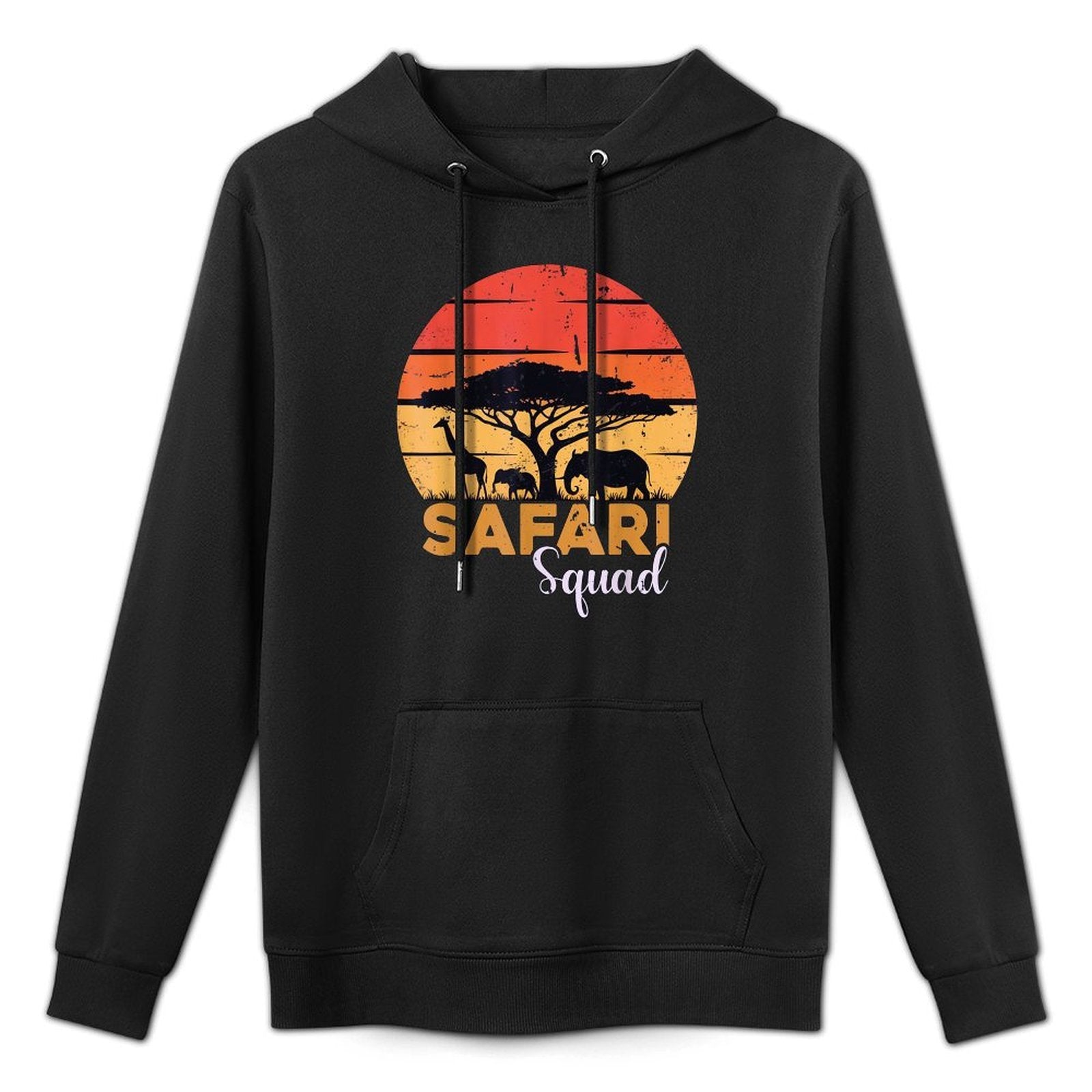 Safari Squad Safari Animals Wildlife Matching Family Zoo Easy Care Hoodie