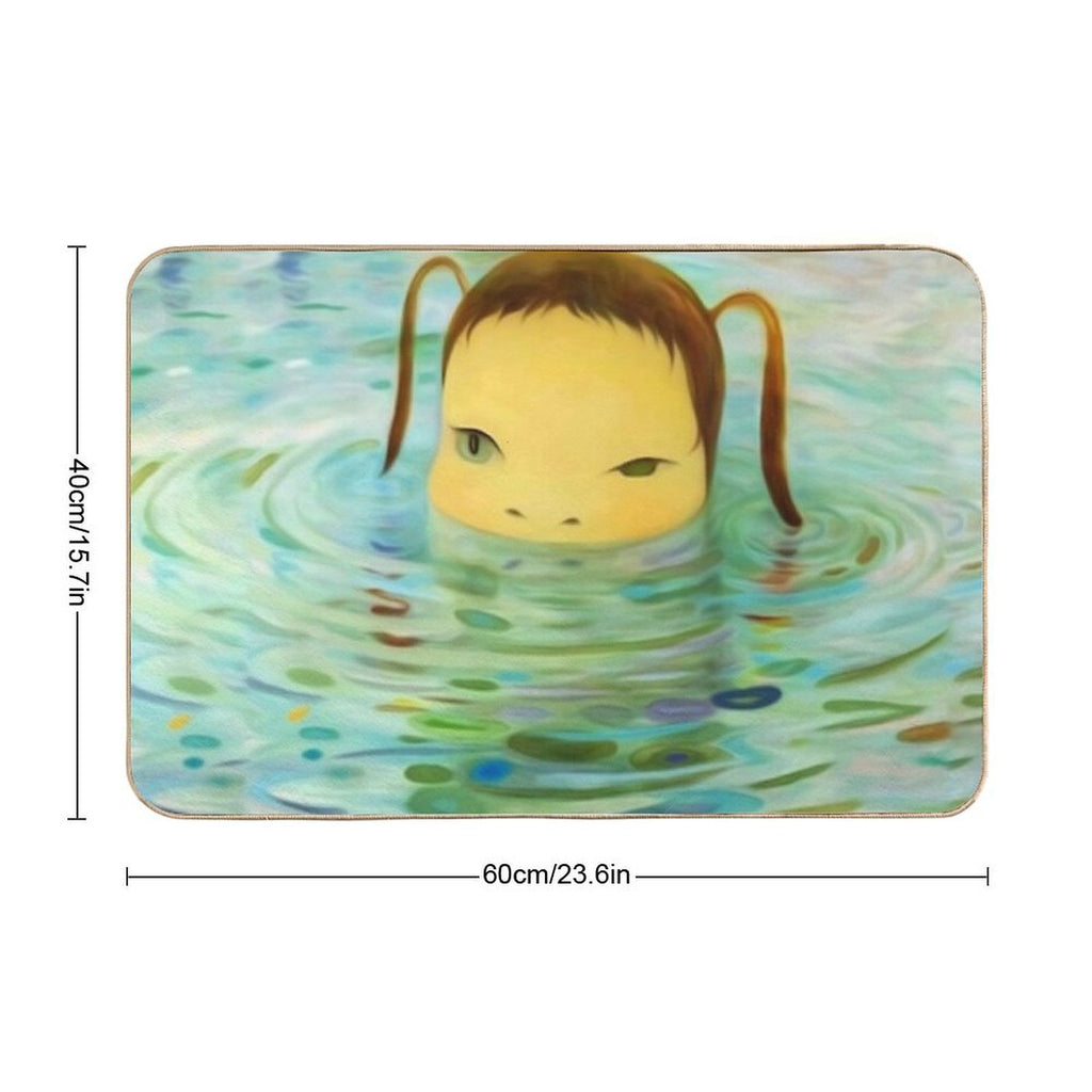 Yoshitomo Nara Pop Art  Dirt-Trapping Bath Mat