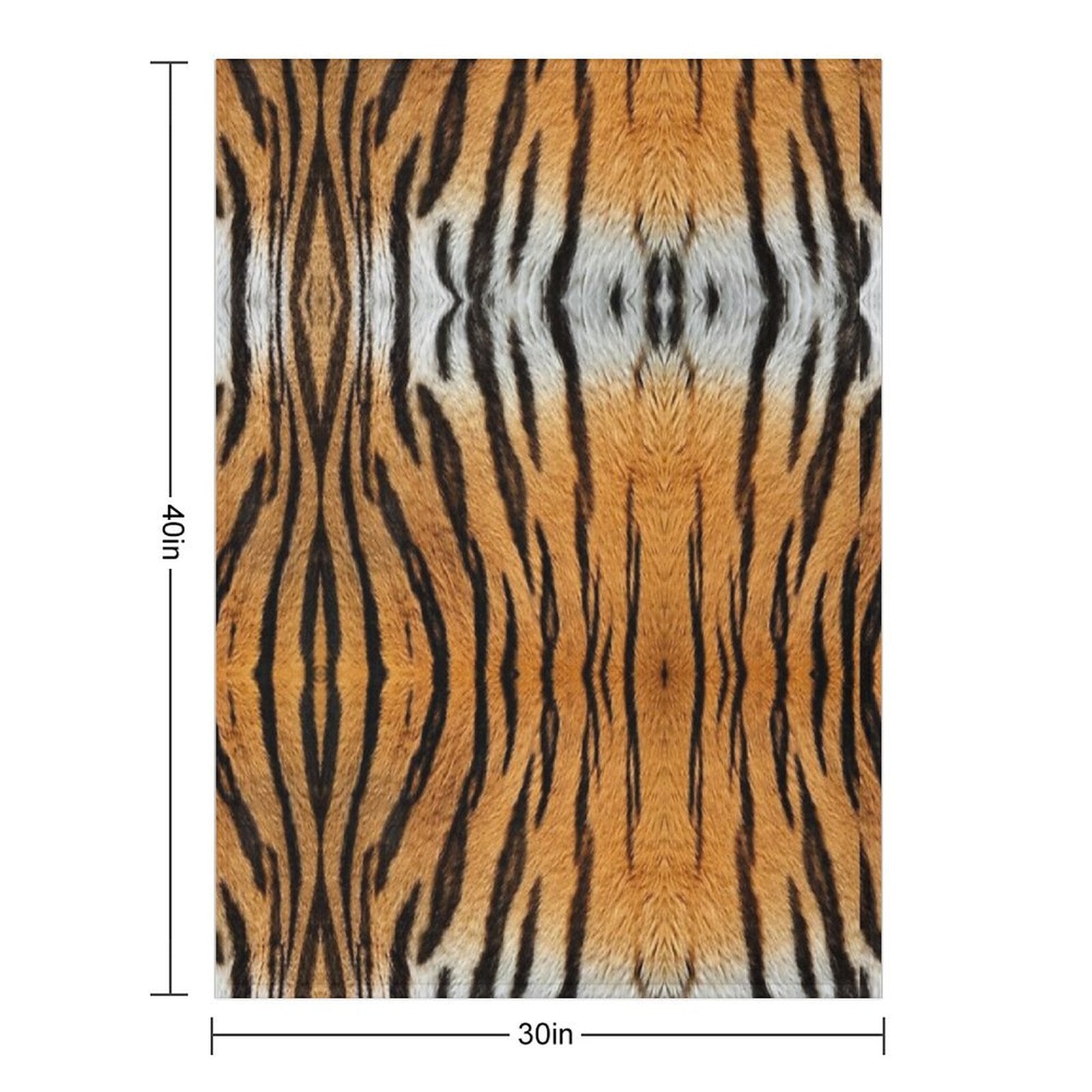 Tiger Skin Wrinkle-free Throw Blanket