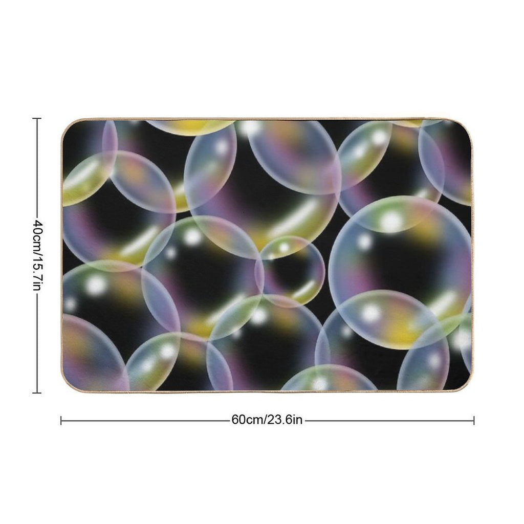 Overlapping Bubbles Pattern (Large)  Toxin-Free Bath Mat
