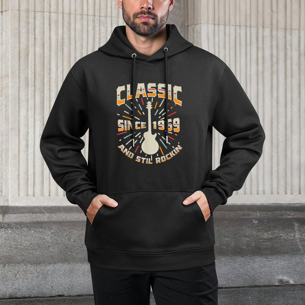 Classic Since 1969 - 50th Birthday Vintage Guitarist Gift Pilling-Resistant Hoodie