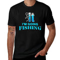 F-uck It Im Going Fishing  Heathered Texture T-Shirt