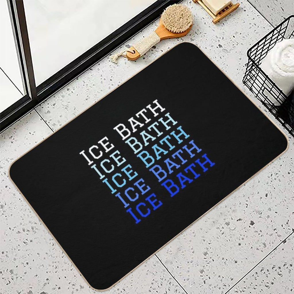 Ice Bath Repeat - Cold Therapy - Wild Swimming Tees Durable Bath Mat