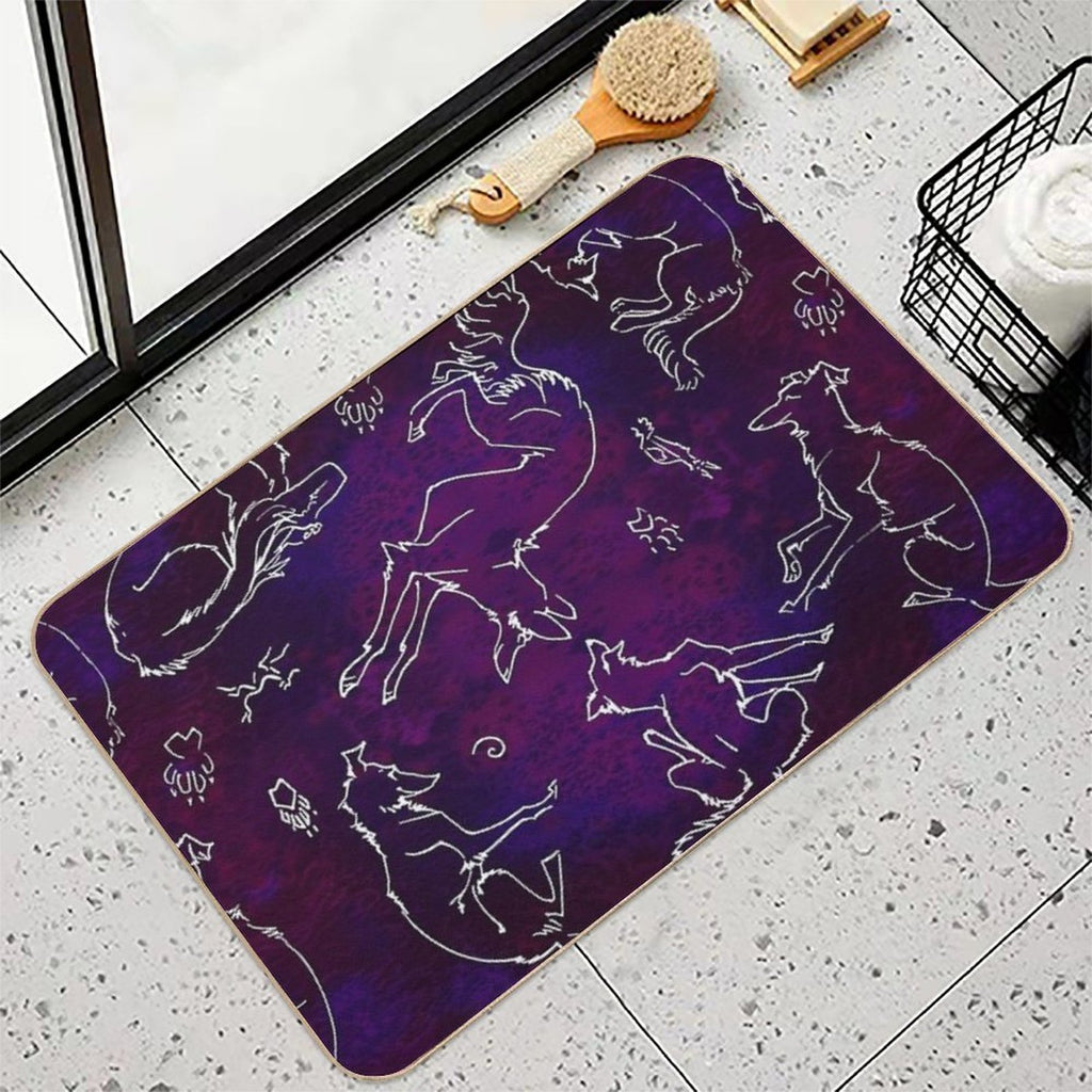 Noodle Doodle Nebula Durable Bath Mat