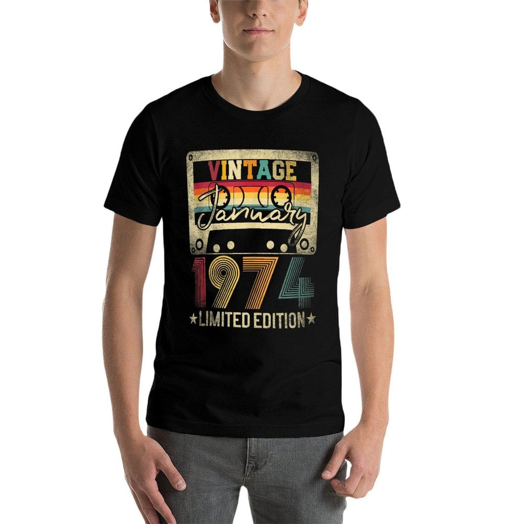 1974 January Vintage Limited Edition 50th Birthday Gift Idea  Easy-care T-Shirt