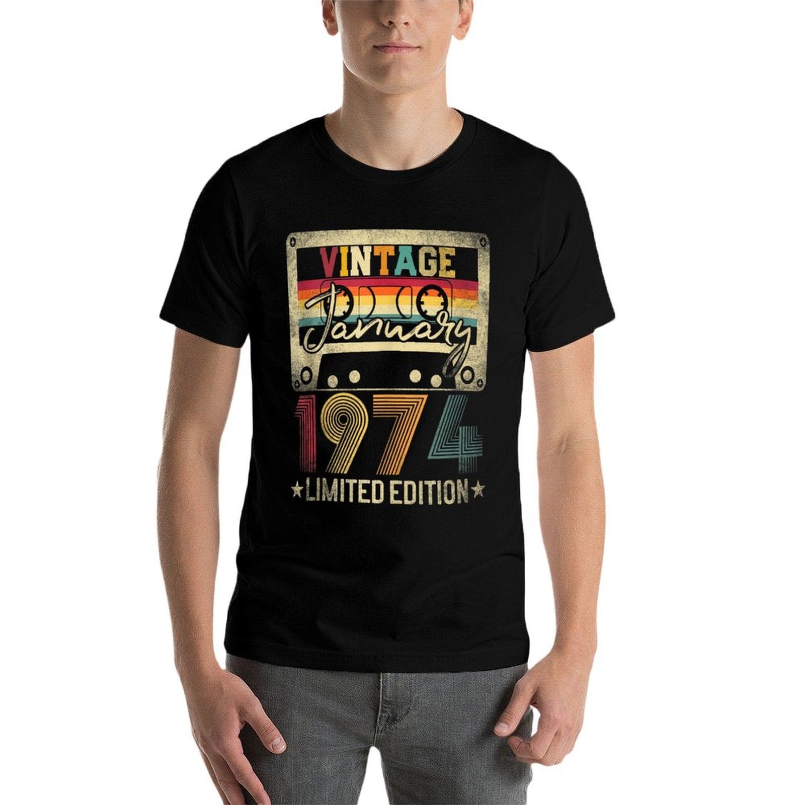 1974 January Vintage Limited Edition 50th Birthday Gift Idea  Easy-care T-Shirt