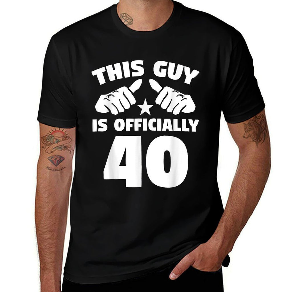This Guy Is Officially 40 Years Old 40th Birthday  Moisture-wicking T-Shirt
