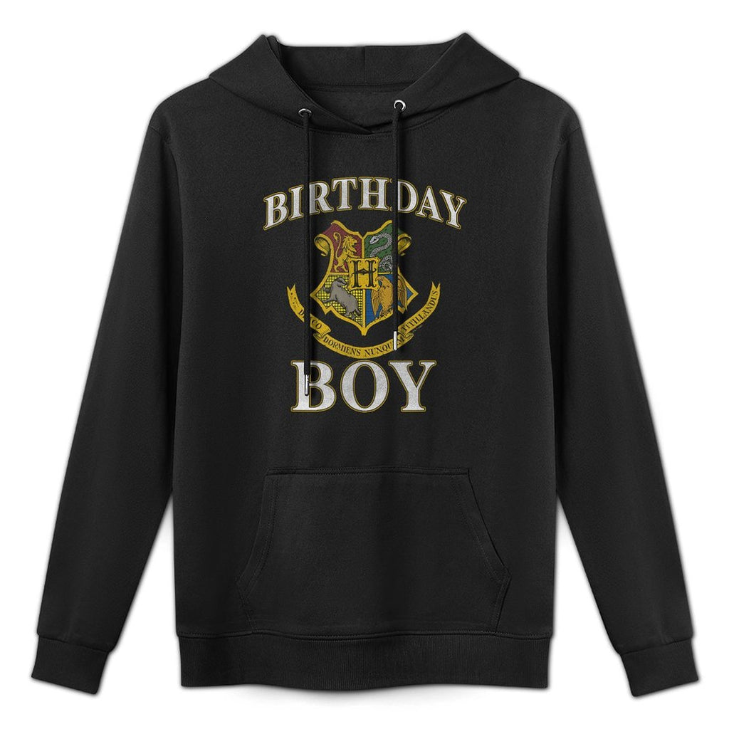 Harry Potter Birthday Boy Hogwarts Iconic Emblem Logo Colorfast Hoodie