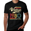 Womens 1980 40th Birthday Gift Vintage Retro Men Women 40 Years Old  Trendy Pattern T-Shirt