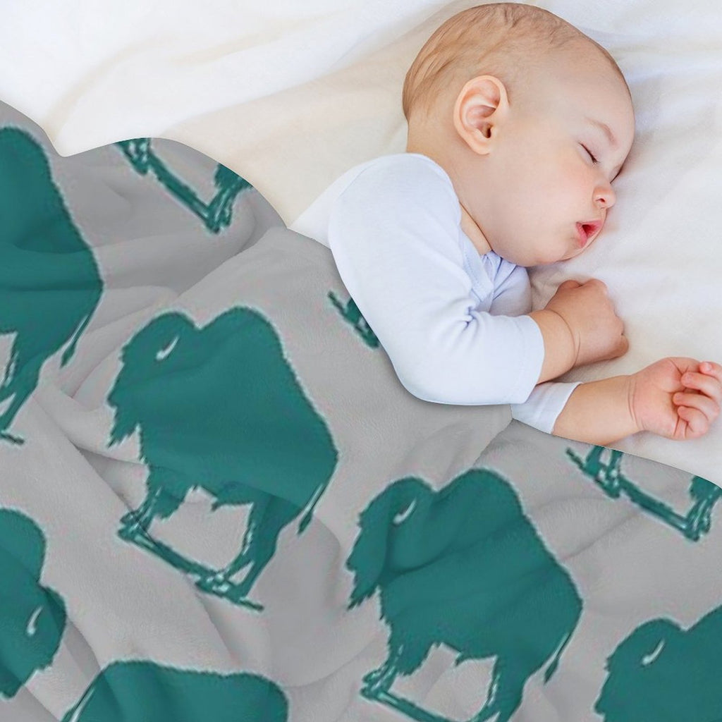 Buffalo Bison Pattern 226 Durable Throw Blanket