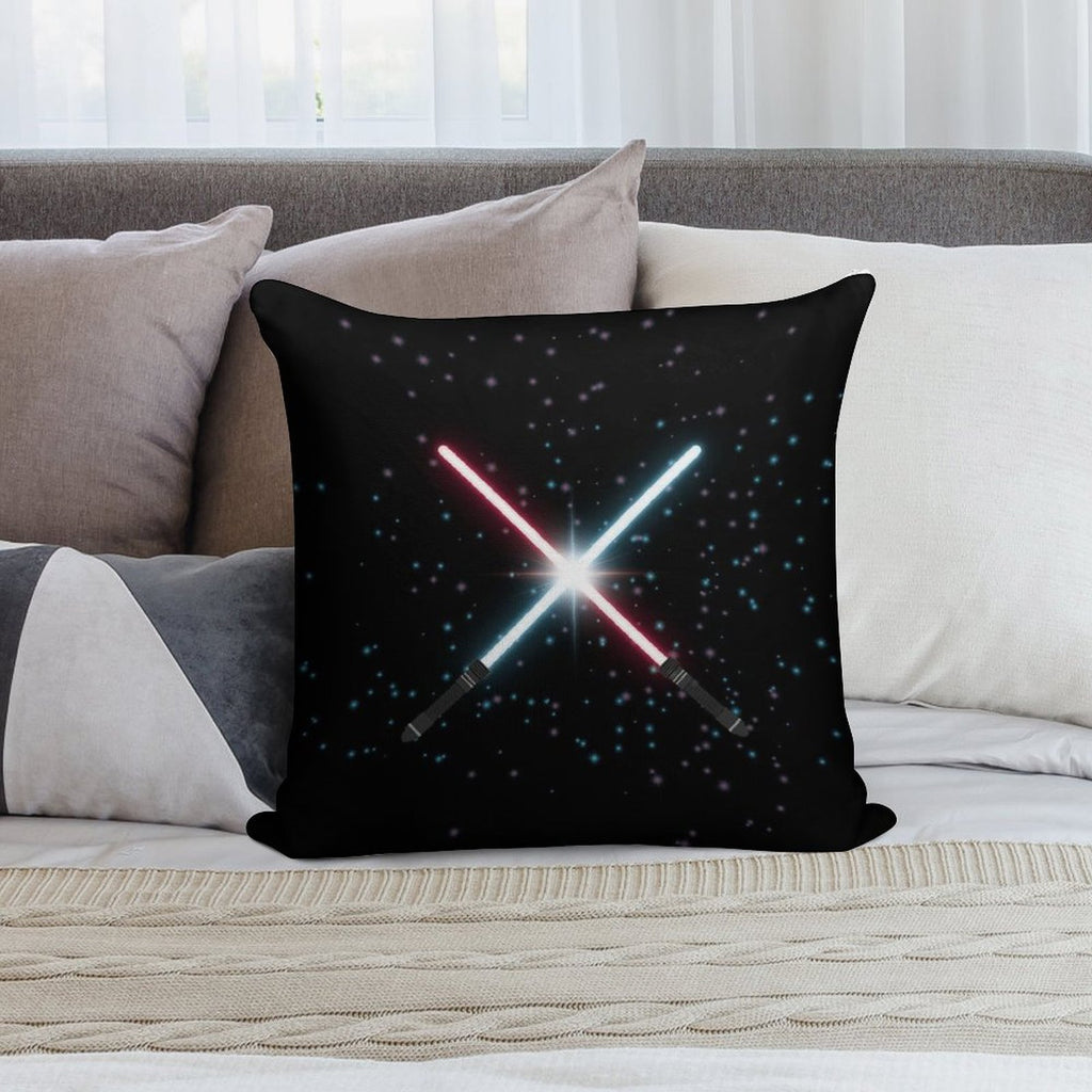 Lightsaber Stardust Soft Luxury Feel Throw Pillow