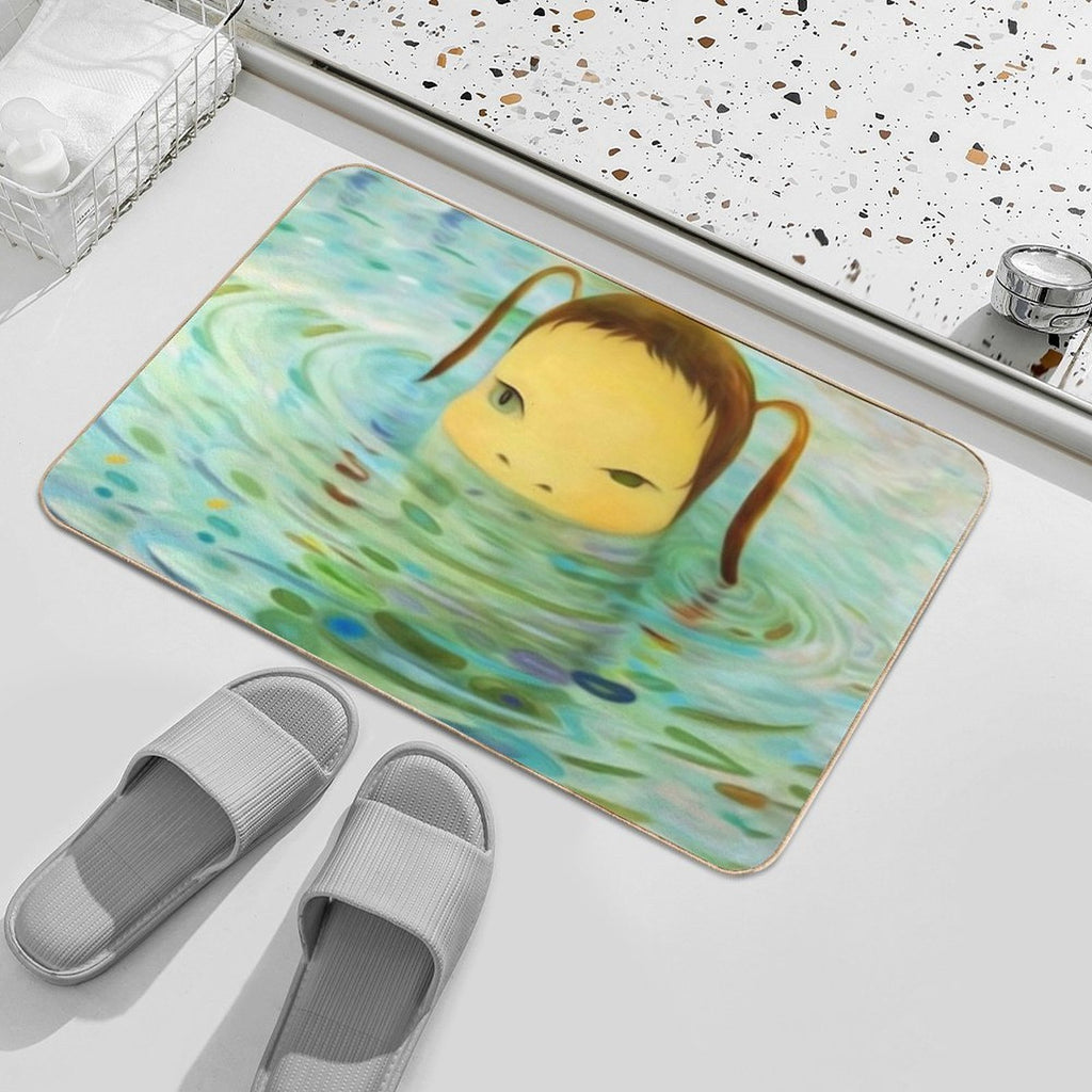 Yoshitomo Nara Pop Art  Dirt-Trapping Bath Mat