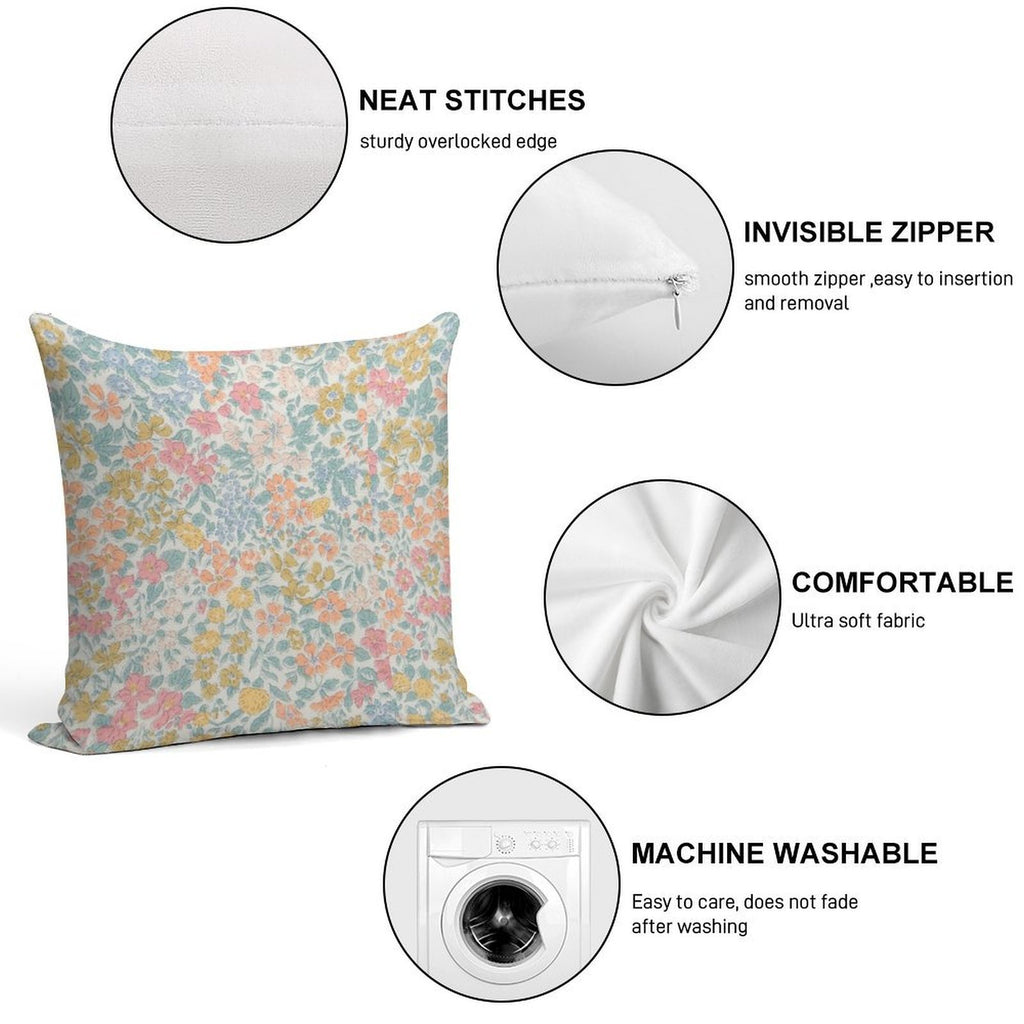 Multicolor Liberty- Betsy Soft Fade-Resistant Throw Pillow