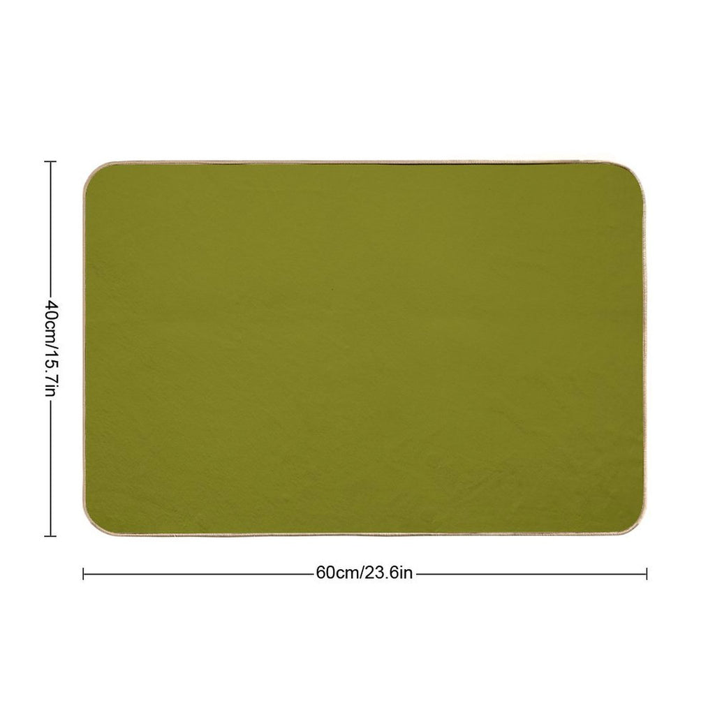 Olive Green  Pet-Safe Bath Mat