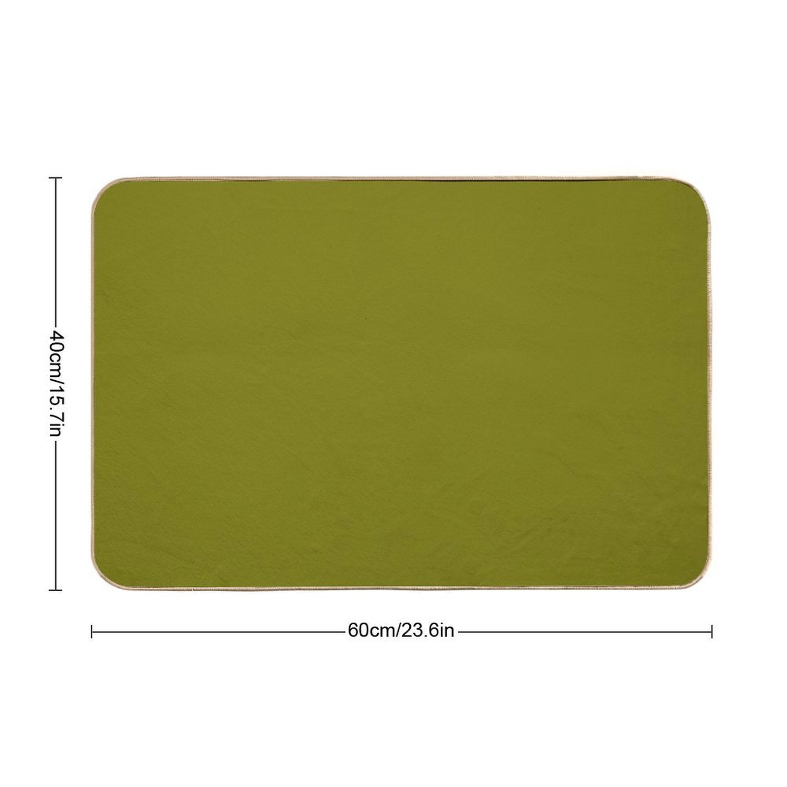 Olive Green  Pet-Safe Bath Mat