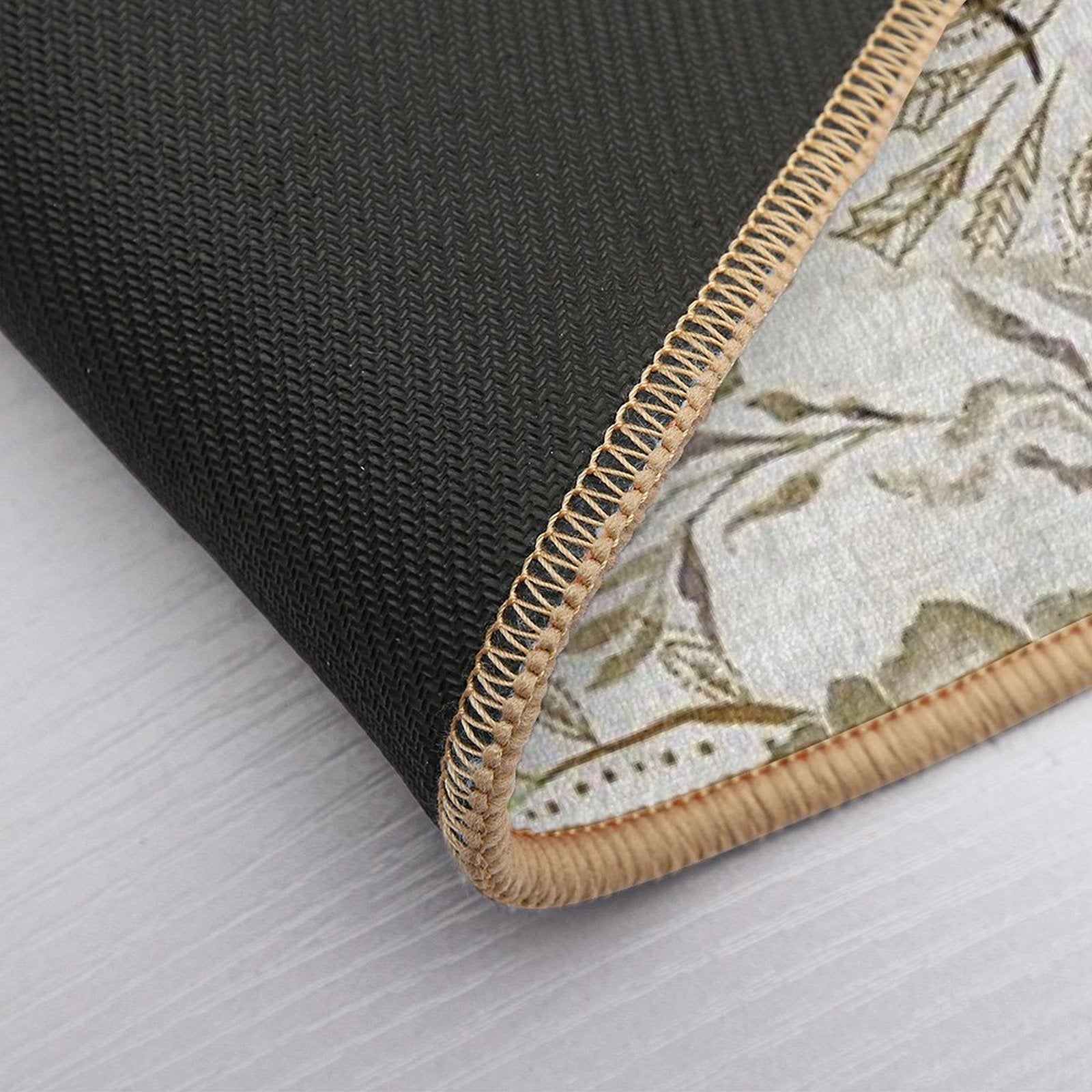 Atlantis Floral (golden)  Long-Lasting Bath Mat