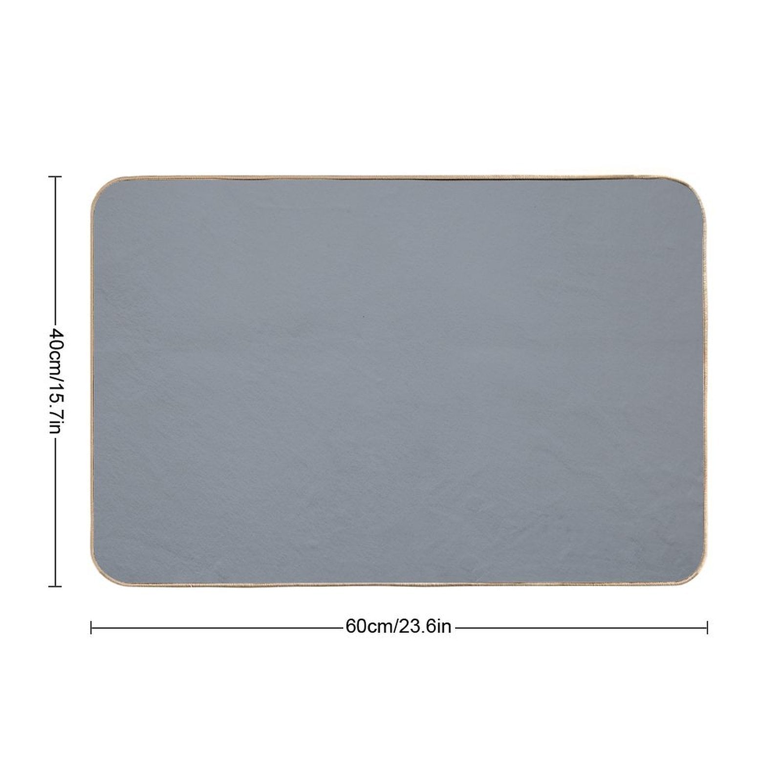Lava Gray - Grey  Rapid-Drying Bath Mat