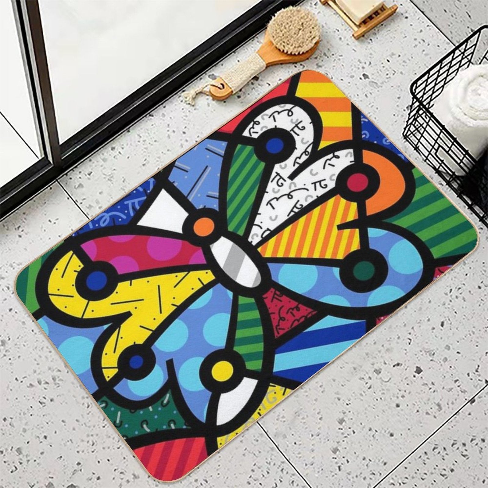 Romero Britto  Odorless Bath Mat