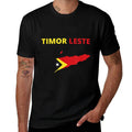 TIMOR LESTE FLAG AND MAP  Affordable Price T-Shirt