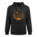 Womens Vintage Twilight West Virginia Mountain Hiking Print Medium-Weight Fabric Hoodie