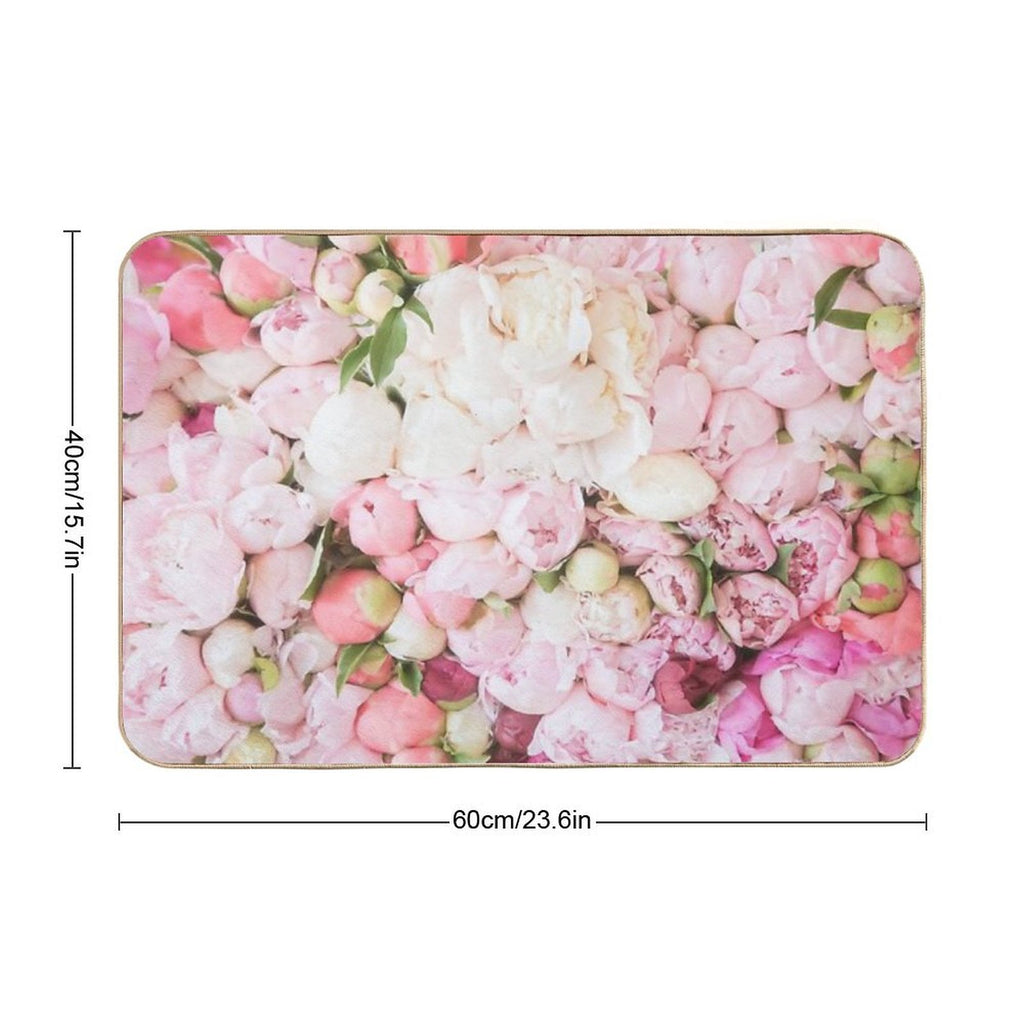 Peony Festival  Easy Maintenance Bath Mat