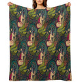 The Mermaid And The Unicorn Multi-functional Throw Blanket