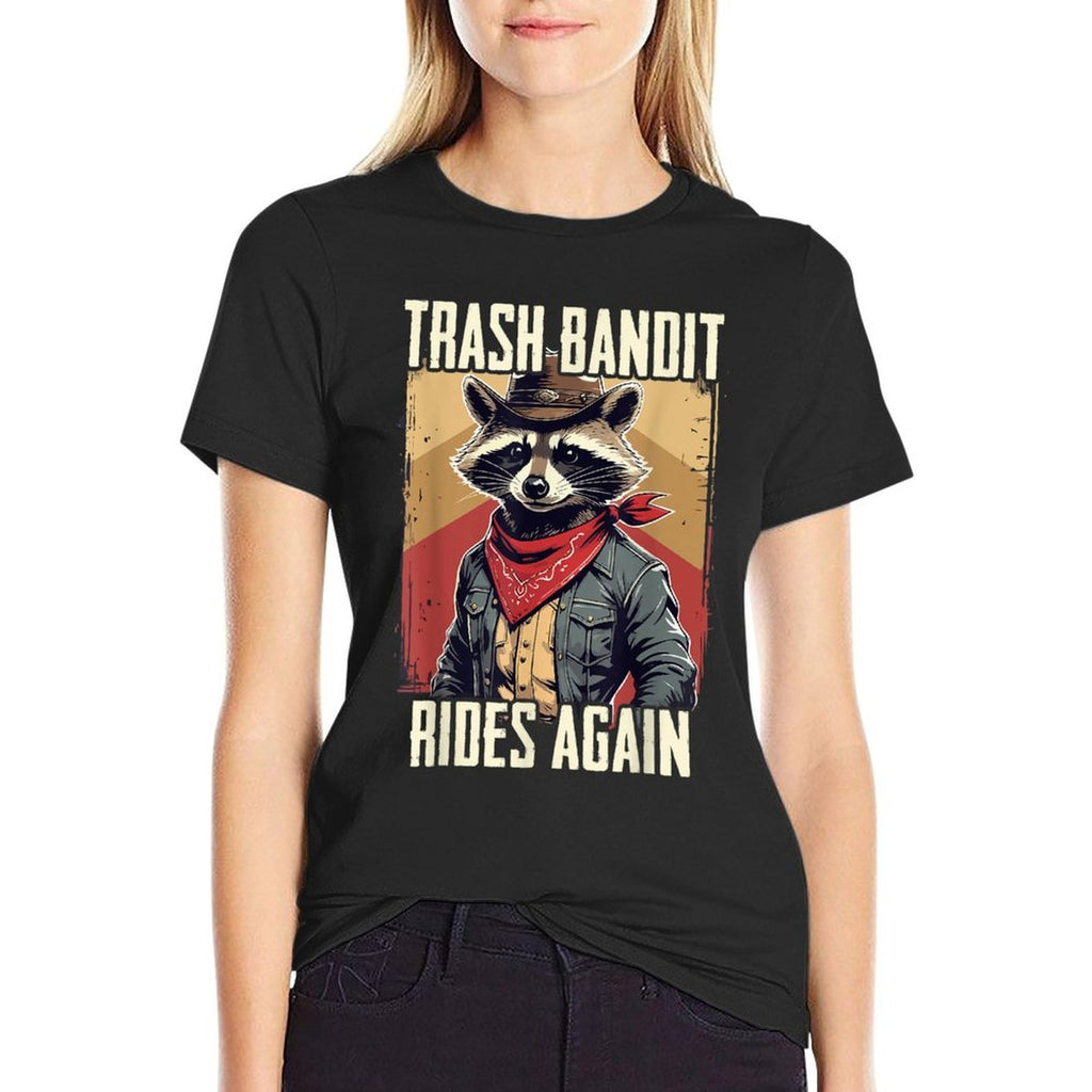 Trash Bandit Rides Again Cowboy Raccoon Meme Kids Women Men  Affordable Price T-Shirt