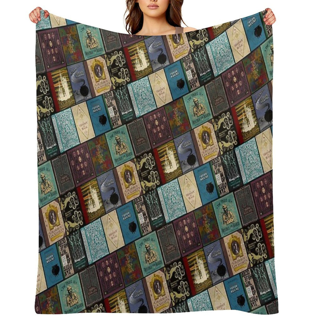 Wizarding Books Anti-pilling Throw Blanket