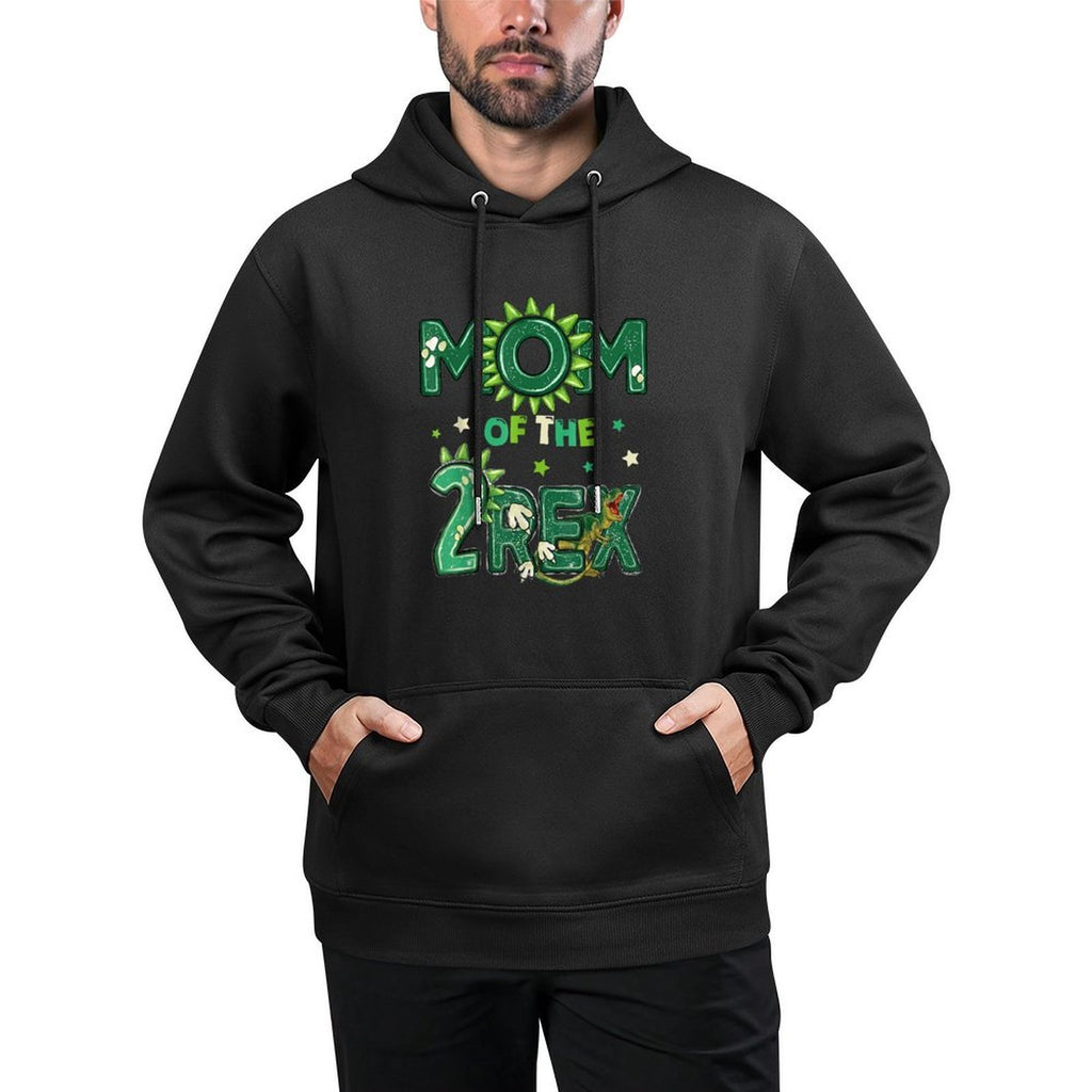 Mom Of The Two Rex Birthday Dinosaur Family Matching Colorfast Hoodie