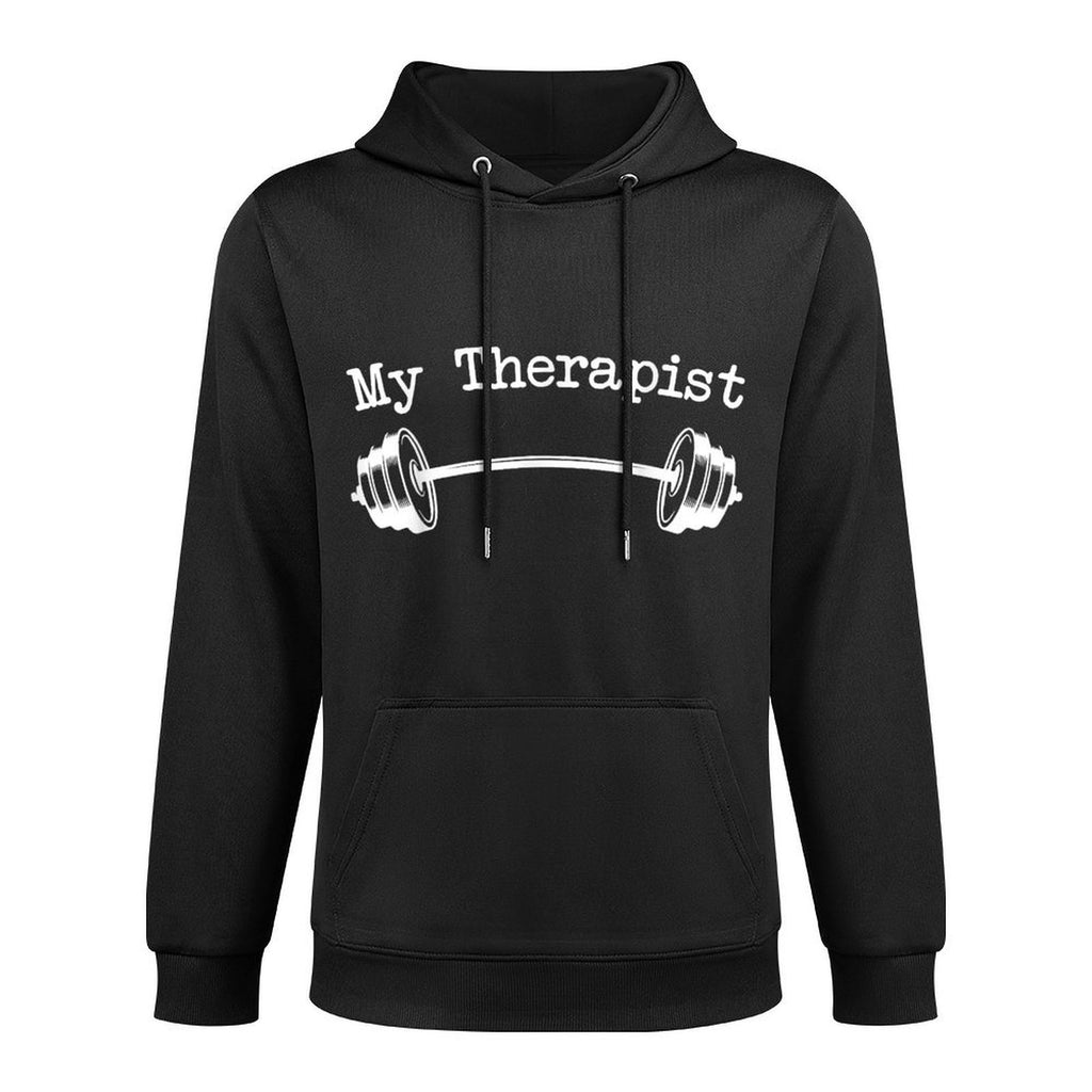 My Therapist (Barbell) Funny Workout Weight Lifting Tshirts Unisex Design Hoodie