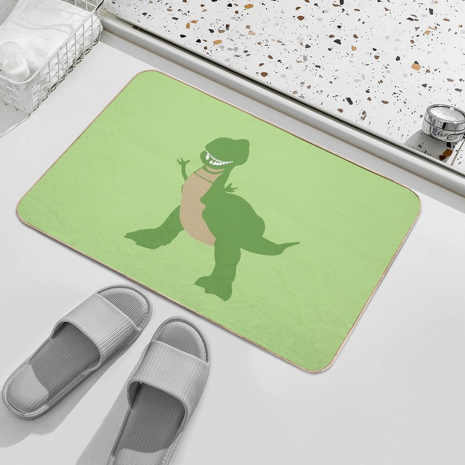 Happy Dinosaur  Long-Lasting Bath Mat