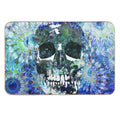 Blue Mandala Candy Skull Art  Toxin-Free Bath Mat
