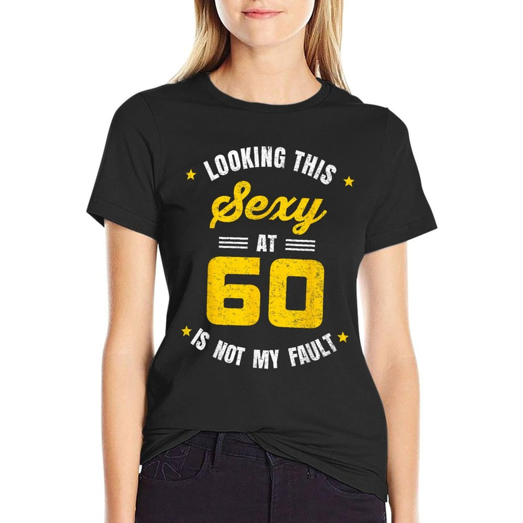 Looking This Sexy at 60 Year Old Birthday 60th Birthday  Rolled Sleeves T-Shirt
