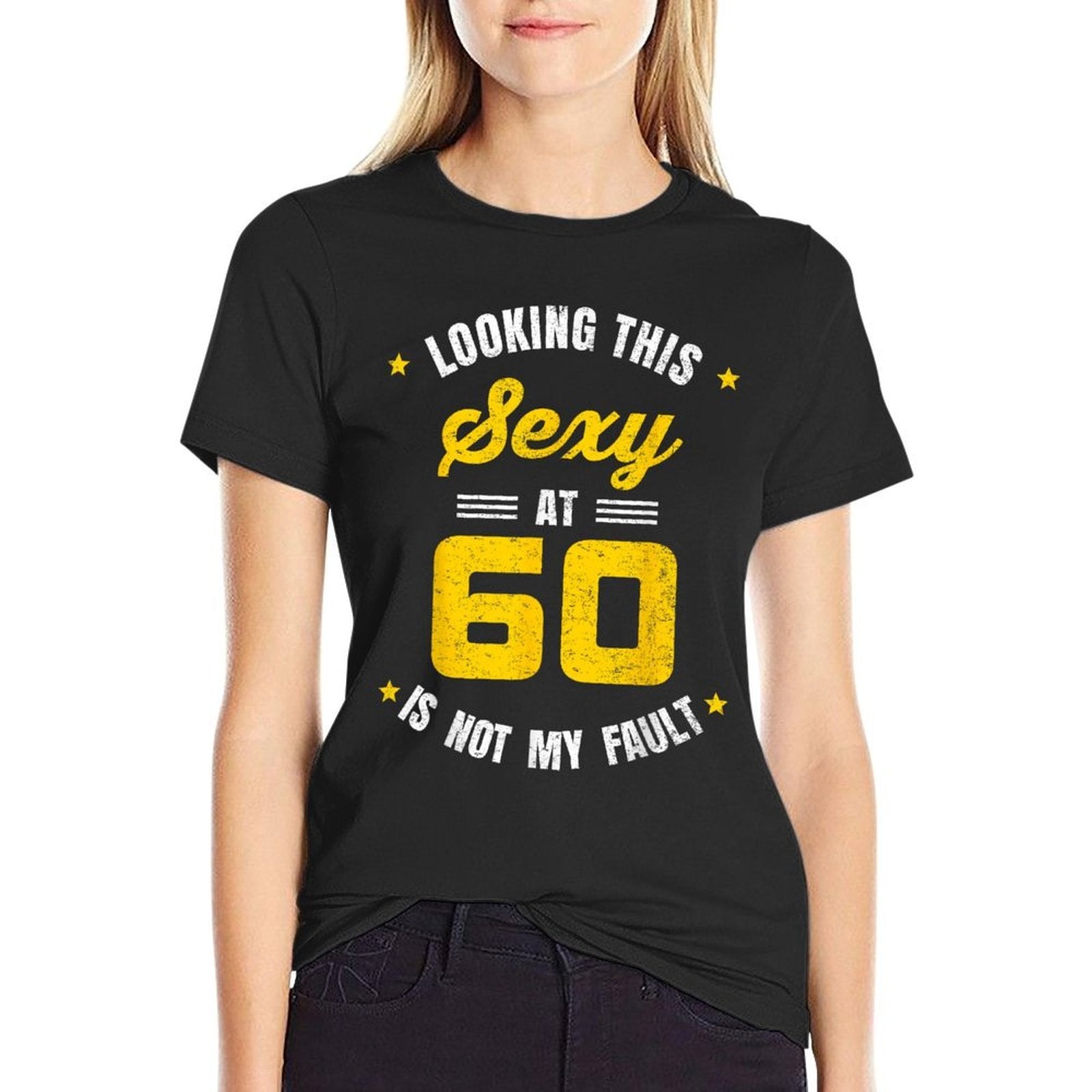 Looking This Sexy at 60 Year Old Birthday 60th Birthday  Rolled Sleeves T-Shirt