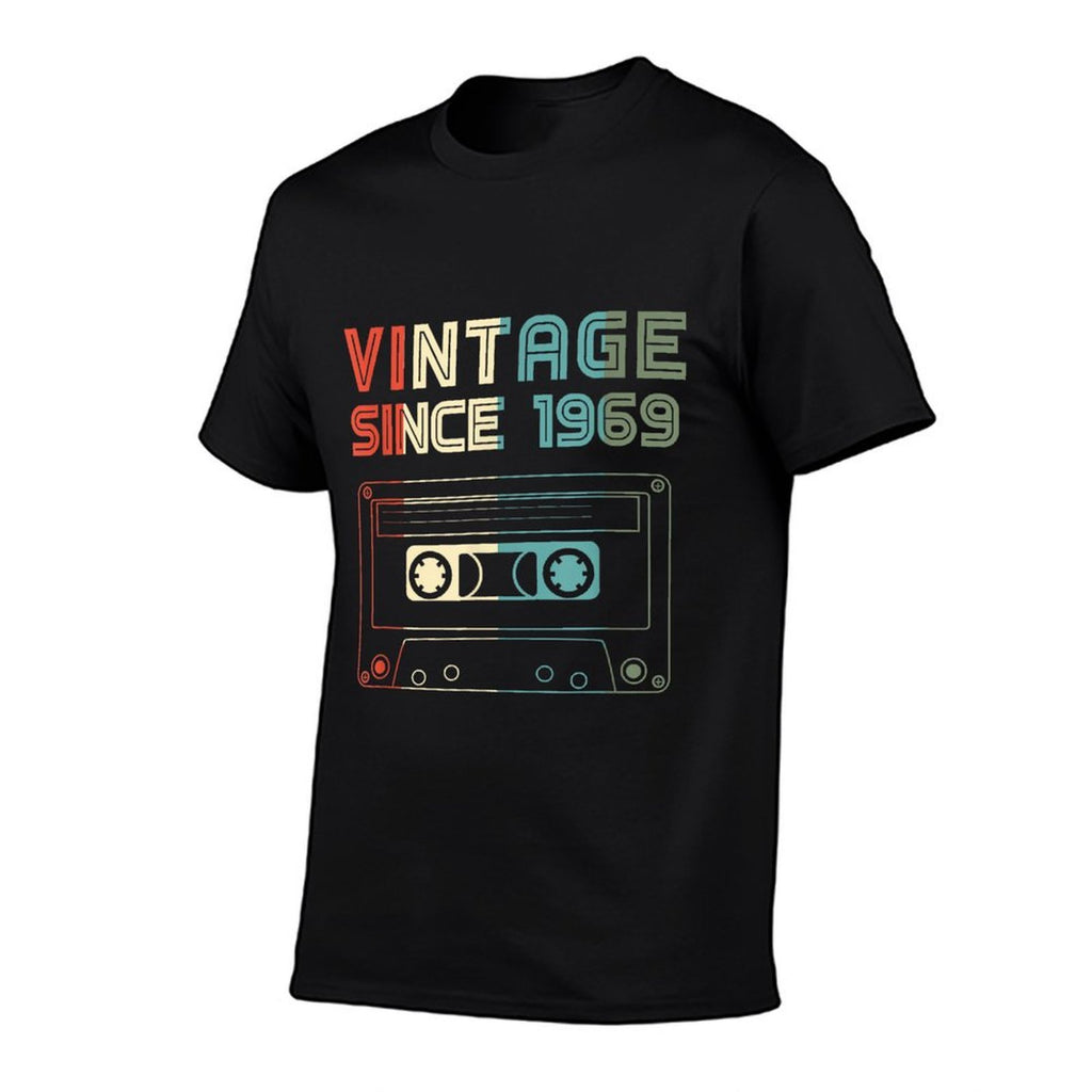 Vintage Since 1969 Cassette - 50th Birthday Graphic  Cotton T-Shirt